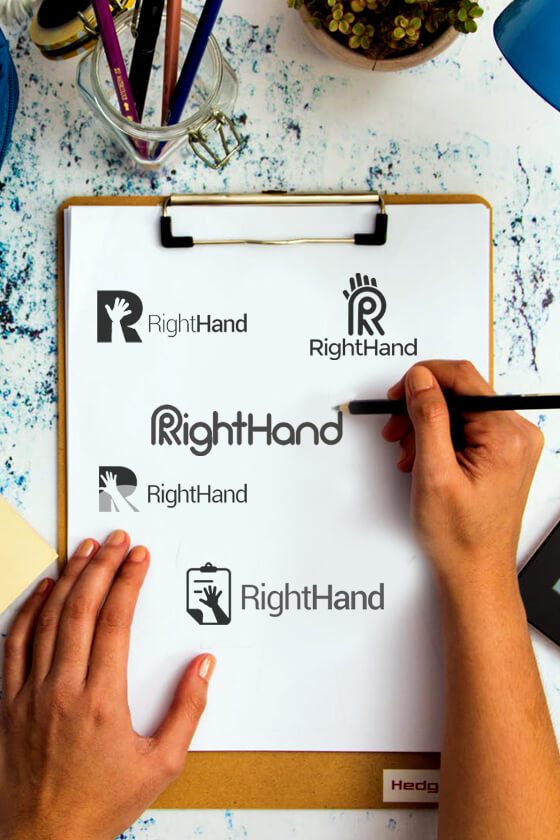 Right Hand Logo Design