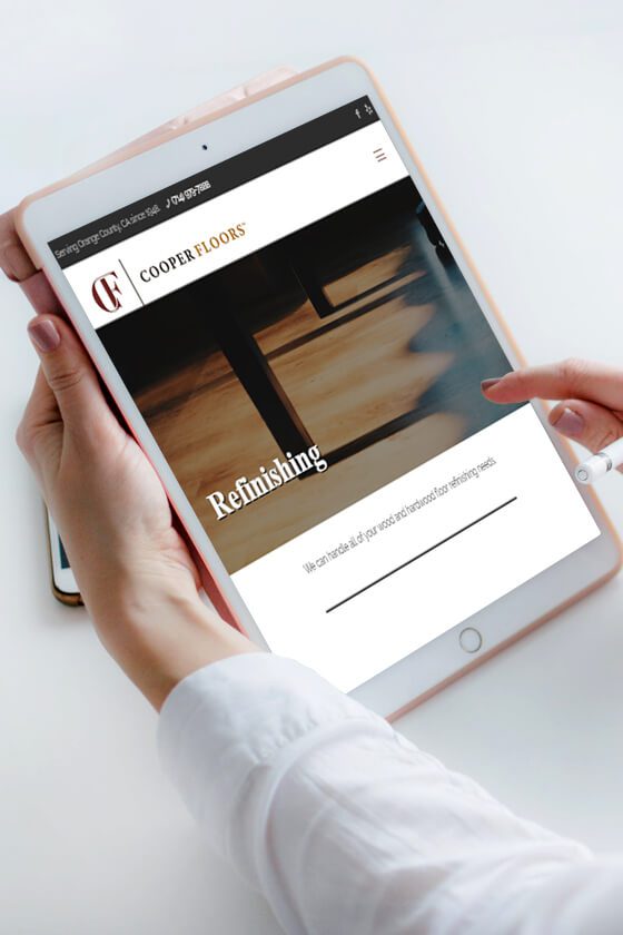 Cooper Hardwood Floors Web Design