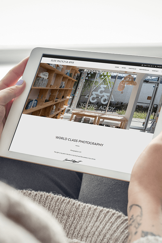 Elite Photography Website