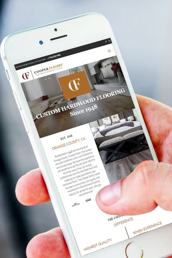 Cooper Hardwood Floors Web Design