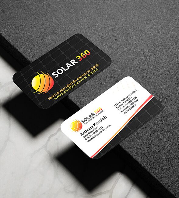 Solar 360 Business Cards LightHouse Graphics